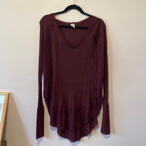 Thermal Maroon Long Sleeved